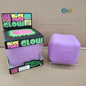 ของเล่นคลายเครียดคุณภาพสูง ขายดี มีสินค้าในสต็อก หลากสี 5 สี นีโดห์ ไอซ์คิวบ์ 5.5 ซม. เรืองแสงในที่มืด ไม่ติดมือ คืนรูปช้า - Product Image 4