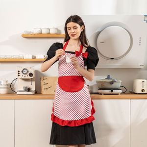Joli tablier de cuisine amusant et coquin à pois pour femmes et filles avec poche - Product Image 3