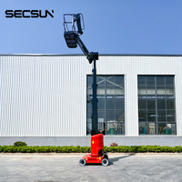 Cherry Picker Boom Lift Grue Camion Plate-forme de travail surélevée électrique Mini Cherry Picker avec bras télescopique de 11 mètres