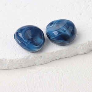 Cuentas de resina en forma de polígono de 18*23*5mm para trajes de baño listos, cuentas de plástico accesorias - Product Image 6
