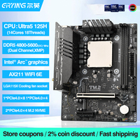 ERYING Motherboard Desktop Micro-ATX Intel LGA1151 DDR5 Dual Channel ARGB Onboard CPU AI Gaming WIFI6E Baru untuk DIY