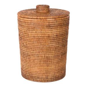 Panier rond en rotin, panier de rangement naturel tissé à la main, organisateur multi-usages pour la maison, la cuisine, la salle de bain, le comptoir, le salon - Product Image 4