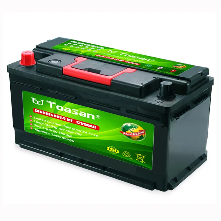 Toasan Automotive Onderhoud Gratis DIN90-MF 12V Voertuig Starten Lood-zuur Auto Batterij