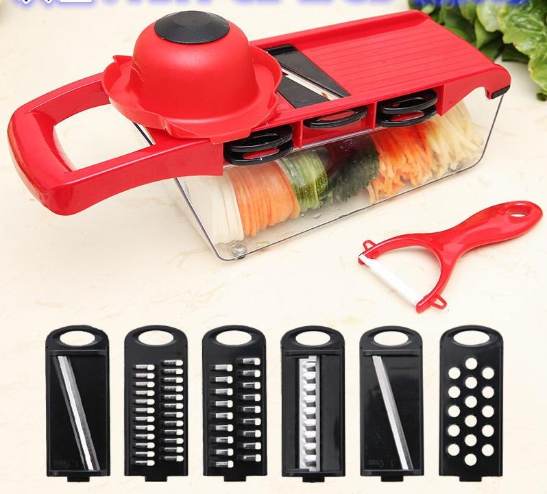 10- Vegetable slicer - Red storage