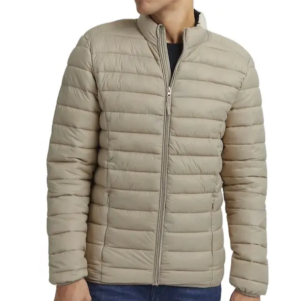 Full Customized Winter Men Puffer Jacket With Long Sleeves Men Puffer Coat Bubble Jacket Quilted Puffer Jacket