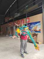 Nouveau design Faire plaisir Grande marionnette dragon sur l'épaule Performance Dragon Puppet
