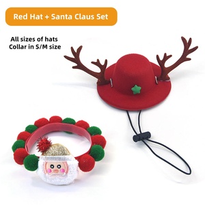Wholesale Christmas Hat for Dogs Lovely Pretty Small Medium <b>Large</b> Pet <b>Cat</b> Accessories Ornament Pet Supplies for Holidays - Product Image 5