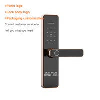 Serrure de porte intelligente à empreinte digitale Tuya WiFi TTLock, entrée sans clé par mot de passe, serrure électronique pour maison et chambre