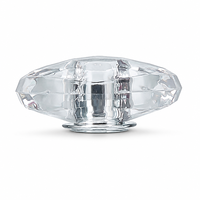Flacon de parfum en verre carré de luxe de 100 ml avec bouchon en cristal, flacon vide rechargeable, flacon vaporisateur, emballage cosmétique de parfum haut de gamme