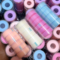 Extensions de cils colorées en gros, fournitures en micro-mousse rose vif, respirantes pour peaux sensibles, outil de beauté, extensions de cils en papier