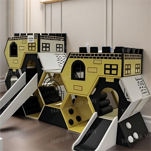 อุปกรณ์สำหรับเด็กเล่นเกมแนวซอฟท์สำหรับเด็กลูกบาศก์รังผึ้งสำหรับเล่นเกมเขาวงกตในร่ม - Product Image 3