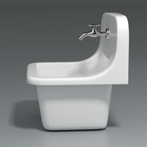 Lavabo in Ceramica da Parete dal Design Moderno, Monoforo, <span class=keywords><strong>Salvaspazio</strong></span> per Piccoli Appartamenti - Product Image 6