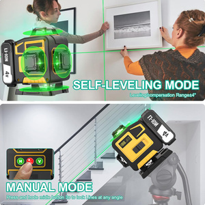 Nivel Láser de Alta Precisión 360° <span class=keywords><strong>Autonivelante</strong></span> 4D de 16 Líneas con Batería Recargable, Herramienta de Medición con Cabezal Giratorio - Product Image 4
