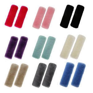 WJ Aomu-18 Universal Fit 3 Points Ceinture de sécurité de voiture Épaulière <span class=keywords><strong>Pure</strong></span> <span class=keywords><strong>Laine</strong></span> Peluche Mignon Ceinture de sécurité Couverture Fourrure - Product Image 5