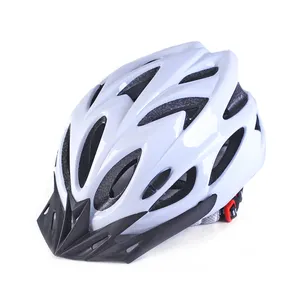 MTB In-mold Pure White Adult Bike Helmet Customized Dark Helmet Costume For Sale