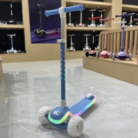 Trottinette Enfant 3 Roues Pliable à Hauteur Réglable avec Roues LED Clignotantes en PU – Prix de Gros Abordable pour Tout-petits