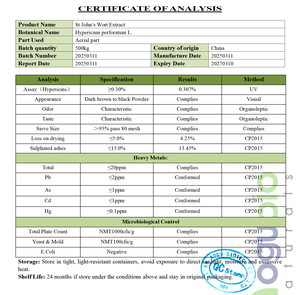 Hypericum perforatum chiết xuất <span class=keywords><strong>hyperforin</strong></span> bột St. john's wort chiết xuất tự nhiên 0.3% xuất tự nhiên ST john's wort chiết xuất bột hypericin 0.3% - Product Image 5