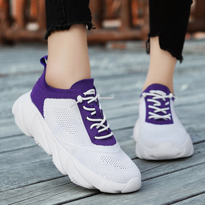 Zapatillas Deportivas Jinjiang Personalizadas, Ligeras, Transpirables, con Parte Superior de Malla, Cierre Deslizante, <span class=keywords><strong>Color</strong></span> Sólido, para Caminar, Casuales - Product Image 3