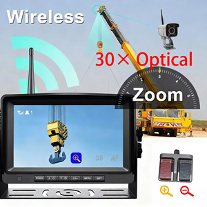 7 inch không dây phía sau máy ảnh 30x zoom 1080P DVR Kit với pin từ tính và hộp điều khiển bàn đạp - Product Image 4