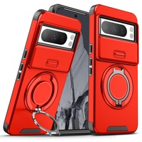 Funda de teléfono para Google Pixel 10 9 Pro XL 8pro 9A 8A 7 360 grados anillo Kickstand protección de cámara deslizante a prueba de golpes
