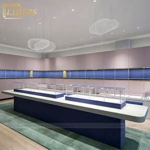 Vitrine de magasin en bois pour bijoux et meubles, comptoir, porte, vitrine en verre, aménagement de magasin, solutions de décoration commerciale - Product Image 4