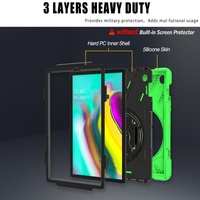 Coque rotative hybride en silicone pour Samsung Galaxy Tab S5e S4 S3 S2 Coque arrière pour tablette