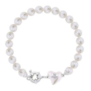 Pulsera de Perlas Chapada en Oro con Forma de Corazón, Estilo Vivienne Empress Dowager, Joyería Europea Americana de Calidad Superior - Product Image 6