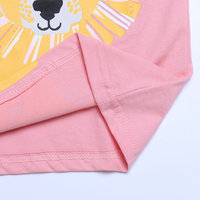 Großhandel 2019 Mädchen Casual Fashion Gestrickte T-Shirts 100% Baumwolle Bedruckt O-Ausschnitt Kurzarm Kid Top
