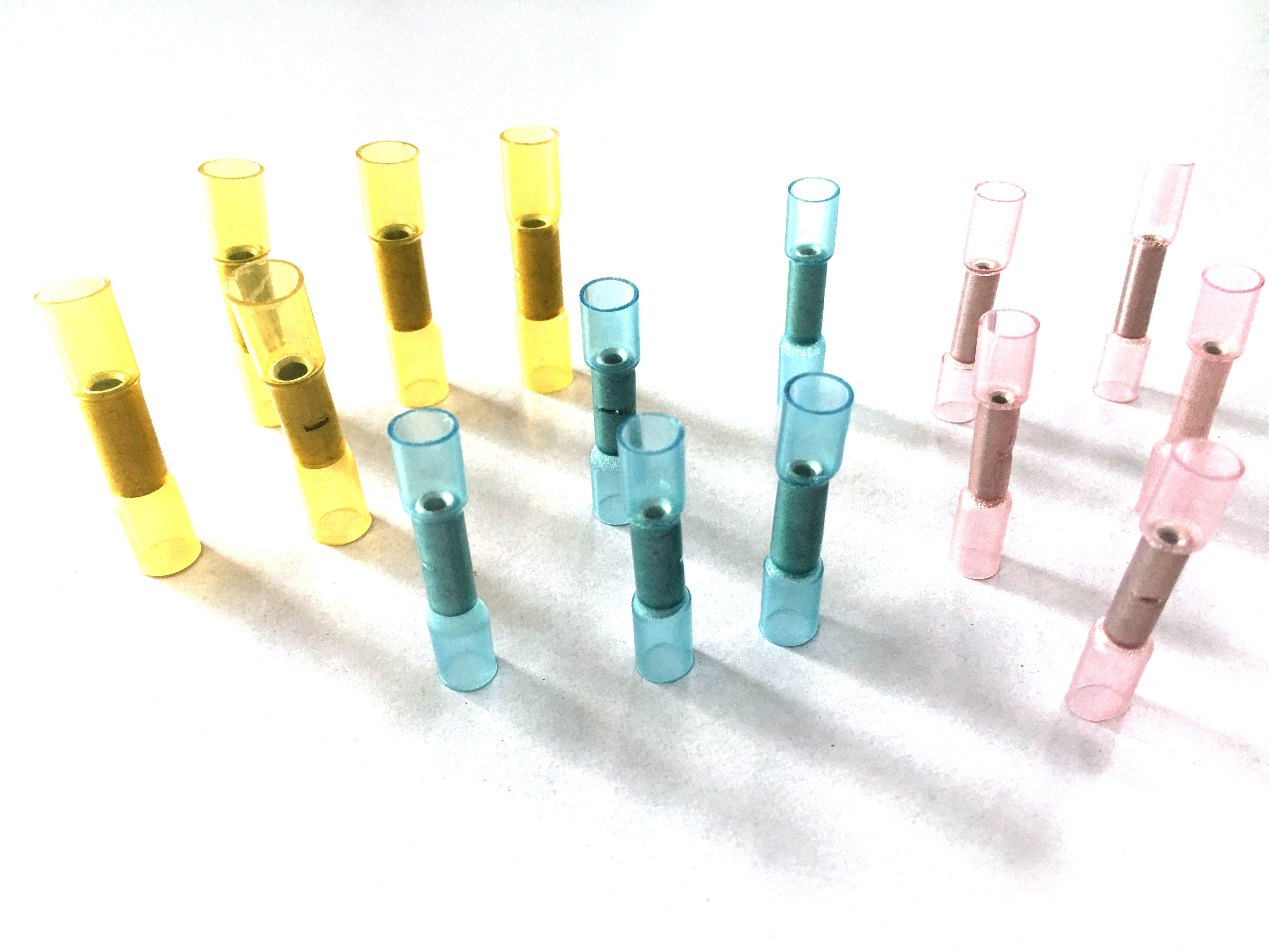 transparent red, transparent blue, transparent yellow