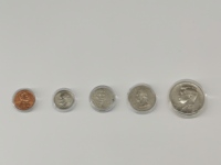 Boîte à pièces de monnaie 16mm 18mm 19mm, boîte à médailles, capsule de collection de pièces de monnaie numismatiques