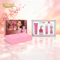 Set Hadiah Parfum Wanita Label Pribadi Logo Kustom Set Hadiah Parfum Mini Mewah OEM Grosir Kemasan Kustom