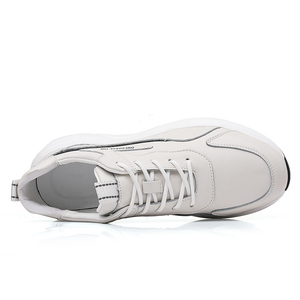 Zapatos Deportivos Casuales de Hombre, Estilo Moderno, de Caña Alta, con Capa Superior de Cuero Vacuno, para Todas las Temporadas, con Suela de Goma, Estilo para Caminar - Product Image 5