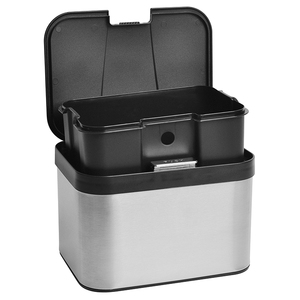 <span class=keywords><strong>Mini</strong></span> cubo de basura de acero inoxidable para contenedor, Cubo de compost, contenedor de basura para encimera, mesa de café, escritorio, Oficina - Product Image 2