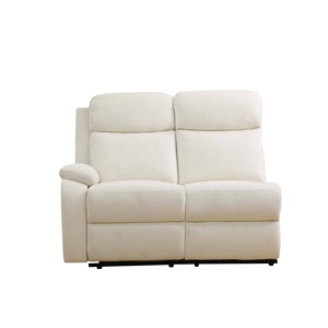 Conjunto de sofá de sala de estar de 3 piezas de tela Beige moderna, sofá reclinable de <span class=keywords><strong>pelusa</strong></span> transpirable blanco, apartamento convertible - Product Image 2