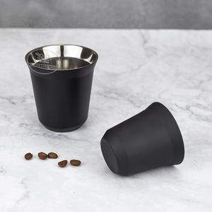 Verre à expresso à <span class=keywords><strong>double</strong></span> <span class=keywords><strong>paroi</strong></span> 80 160 240 ml en acier inoxydable SS304, <span class=keywords><strong>tasse</strong></span> à café pour <span class=keywords><strong>barista</strong></span>, <span class=keywords><strong>tasse</strong></span> à expresso pour café - Product Image 4