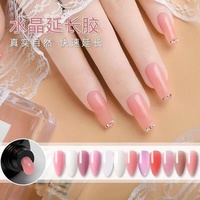 Kit de gel poly pour ongles Klana, 9 couleurs en stock, gel d'extension rapide pour ongles, gel professionnel pour la pose d'ongles, vente en gros pour salons de manucure