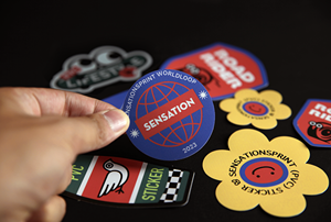 สติกเกอร์ติดกระเป๋ากลางแจ้งพีวีซีเนื้อนิ่มกันรังสียูวีฉลากไวนิลยืดหยุ่นได้สำหรับบรรจุภัณฑ์กระเป๋าเดินทาง - Product Image 4