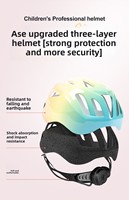 Nouveau Casque de Cyclisme pour Enfants 2026 – Couleur Dégradée, Moulage Monobloc – Casque de Vélo pour Enfants et Trottinettes d'Équilibre