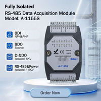 Module d'entrée/sortie numérique haute performance ATC 8DI 8DO avec ModBus RTU RS-485 (A-1155S)