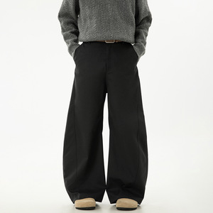 <span class=keywords><strong>Pantaloni</strong></span> Casual da Uomo <span class=keywords><strong>con</strong></span> Spacchetti Laterali, Stile Retrò, Pieghettati, <span class=keywords><strong>Lunghi</strong></span>, a Vita Media, <span class=keywords><strong>con</strong></span> Chiusura a Bottoni - Product Image 2