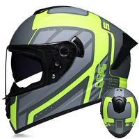 Nouveau design casque intégral casque de moto détachable polyvalent ABS dur casque de moto de course de vélo de rue
