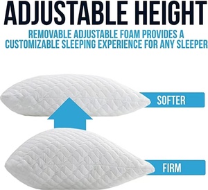 Gối Ngủ Tốt Nhất 2022 Gối Tre <span class=keywords><strong>Gel</strong></span> Làm Mát Bằng Mút Non Cổ Tử Cung Cho Người Ngủ Bên - Product Image 4