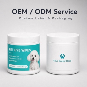 Paños de Limpieza Ocular Premium para Mascotas, Material No Tejido Resistente a Desgarros, para el Cuidado de Manchas de Lágrimas y Secreciones Oculares en Perros y Gatos, 100 Unidades - Product Image 2