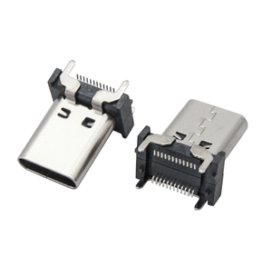 Conector USB C 2.0 Hembra de 15 mm de Altura, Tipo C Vertical SMT, Puerto de Cable de Carga, Alta Visibilidad, Acero Inoxidable, Conector 3A/5A - Product Image 1