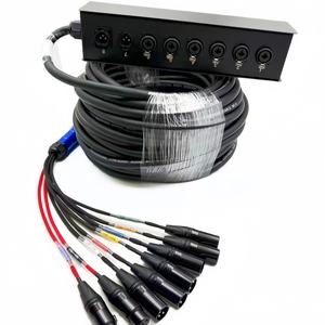 Câble multipaire <span class=keywords><strong>XLR</strong></span> multicolore 8 canaux, boîtier de scène 6 entrées 2 sorties, câble audio multipaire <span class=keywords><strong>XLR</strong></span> pour scène - Product Image 2