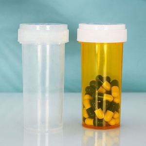 Envase de Plástico CRC con Tapa a Presión y Giro, 8dr, 13dr, 16dr, 30dr, 60dr, para Cápsulas y Tabletas, Botella Portátil para Viajes, Tubo con Tapa Abatible - Product Image 1