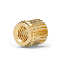 Custom Size Knurl Brass Plastic Insert Fasten and Nut for OEM Project Developer B2B Supply