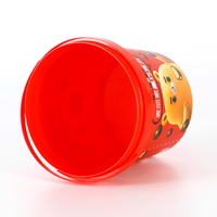Seau IML de 1410ml avec poignée en plastique-Logo Emballage alimentaire au sucre personnalisé Seau à chocolat Seau à biscuits exquis Durm