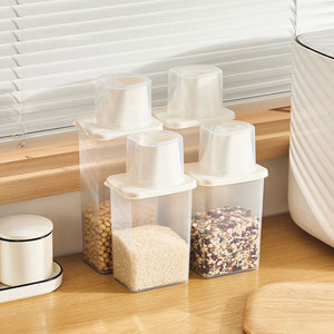 Herramienta organizadora de cocina hermética, caja de almacenamiento de alimentos de granos secos, Cubo de mijo sellado, contenedor dispensador de arroz - Product Image 2
