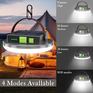 Lámpara Solar de Camping de 45W de Alto Brillo, 4000LM LED, IP66 Impermeable, Recargable, para Colgar en la Tienda de Campaña, para Cortes de Energía - Product Image 6